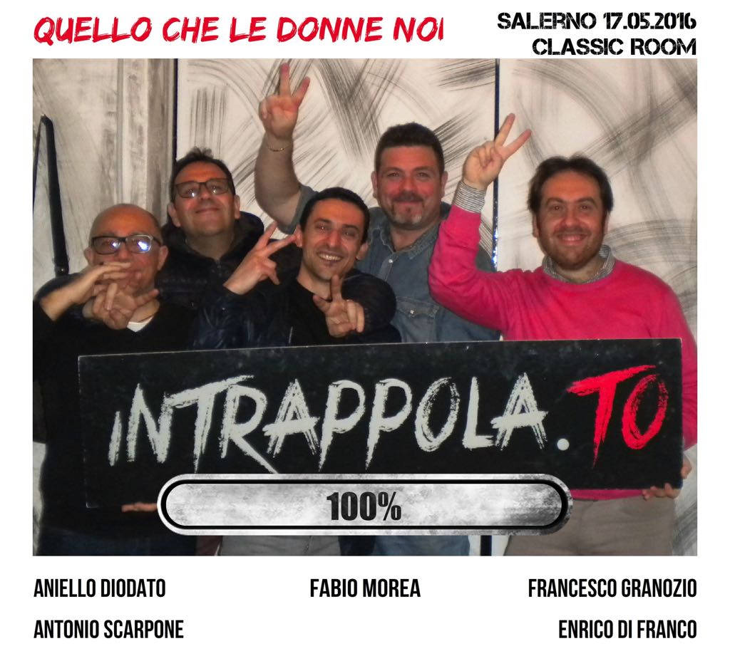 Il gruppo quello che le donne non sanno, è fuggito dalla nostra escape room Classic Room