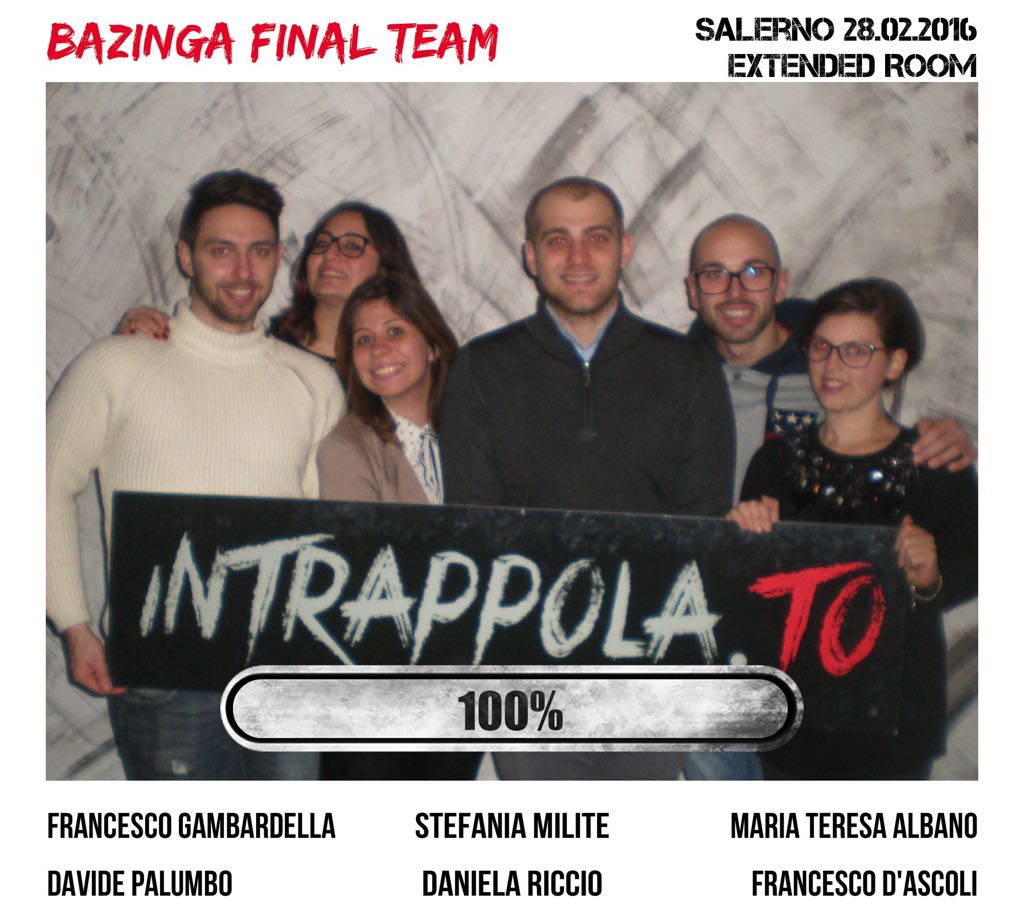 Il gruppo bazinga final team è fuggito dalla nostra escape room Extended Room