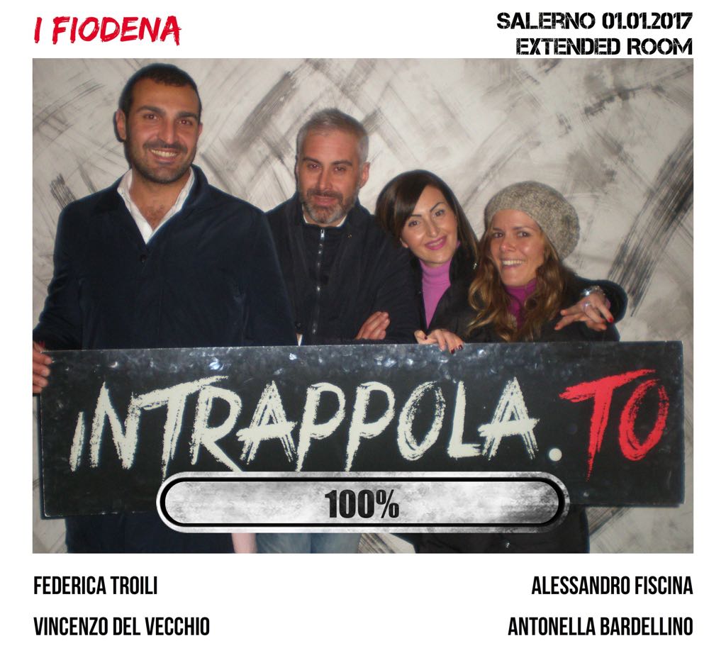 Il gruppo i fiodena è fuggito dalla nostra escape room Extended Room