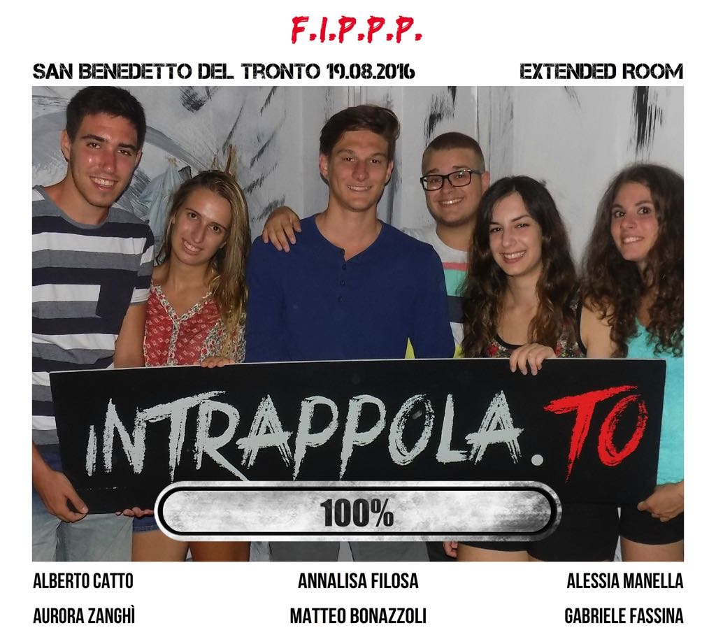 Il gruppo F.I.P.P.P. è fuggito dalla nostra escape room Extended Room
