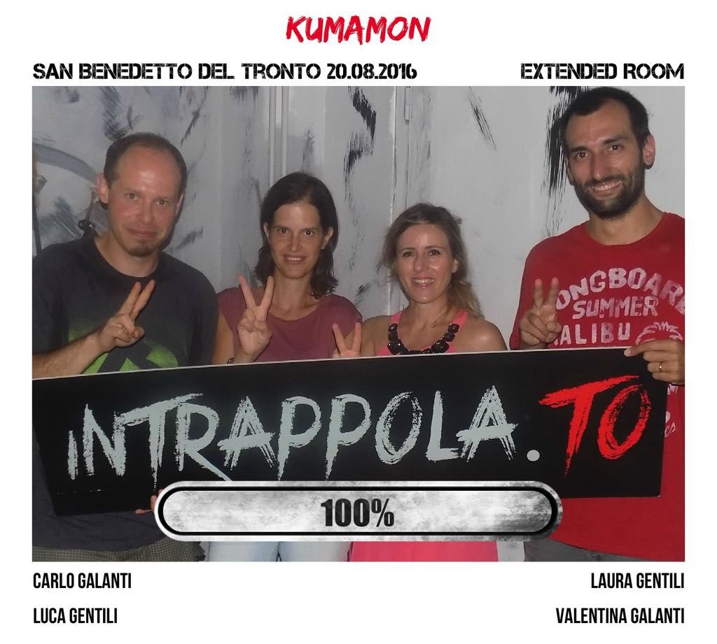 Il gruppo Kumamon è fuggito dalla nostra escape room Extended Room