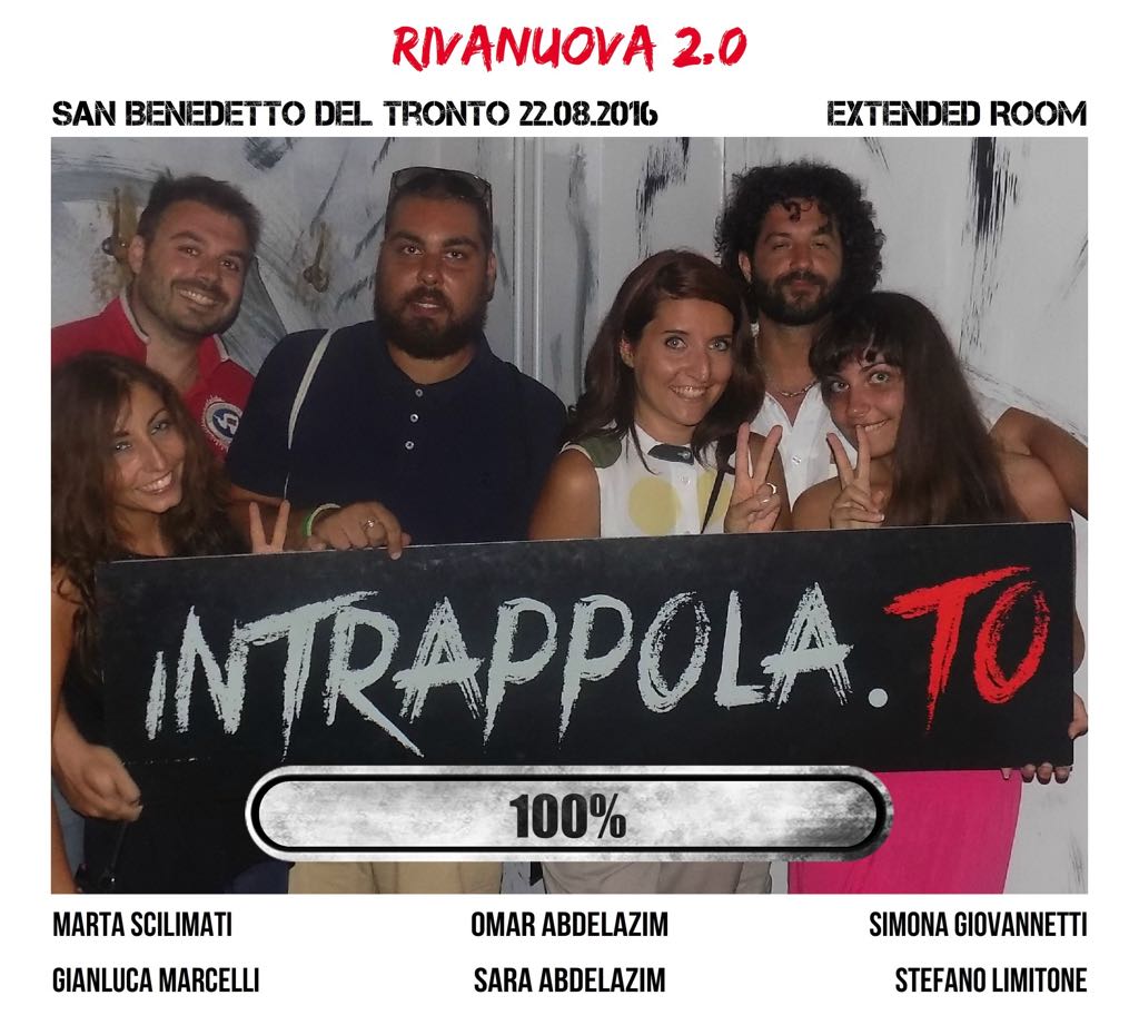 Il gruppo Rivanuova 2.0 è fuggito dalla nostra escape room Extended Room