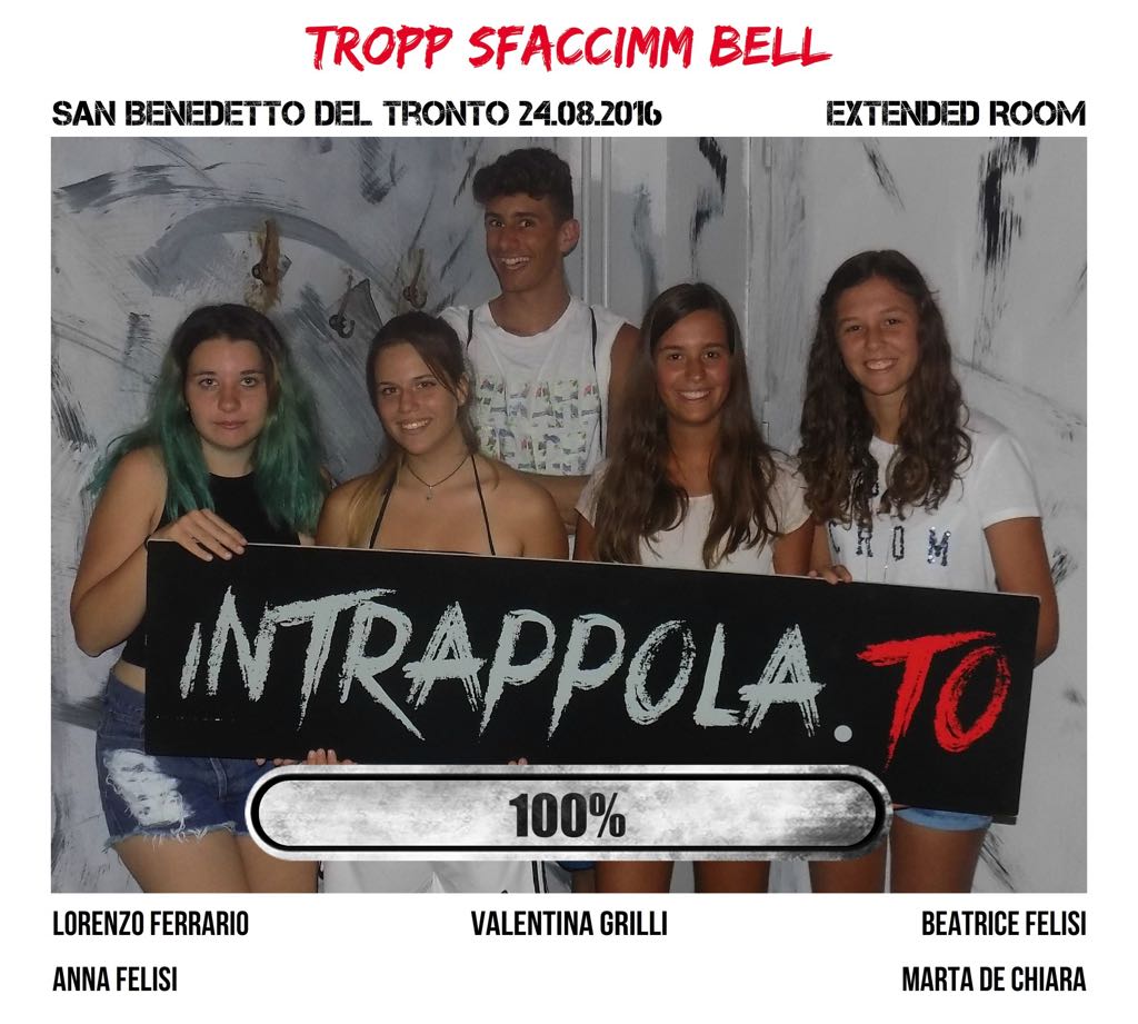 Il gruppo tropp sfaccimm bell è fuggito dalla nostra escape room Extended Room