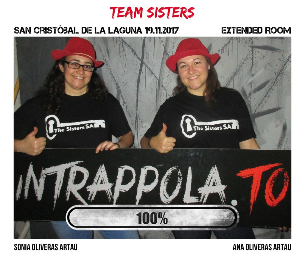 Il gruppo team sisters è fuggito dalla nostra escape room Extended Room