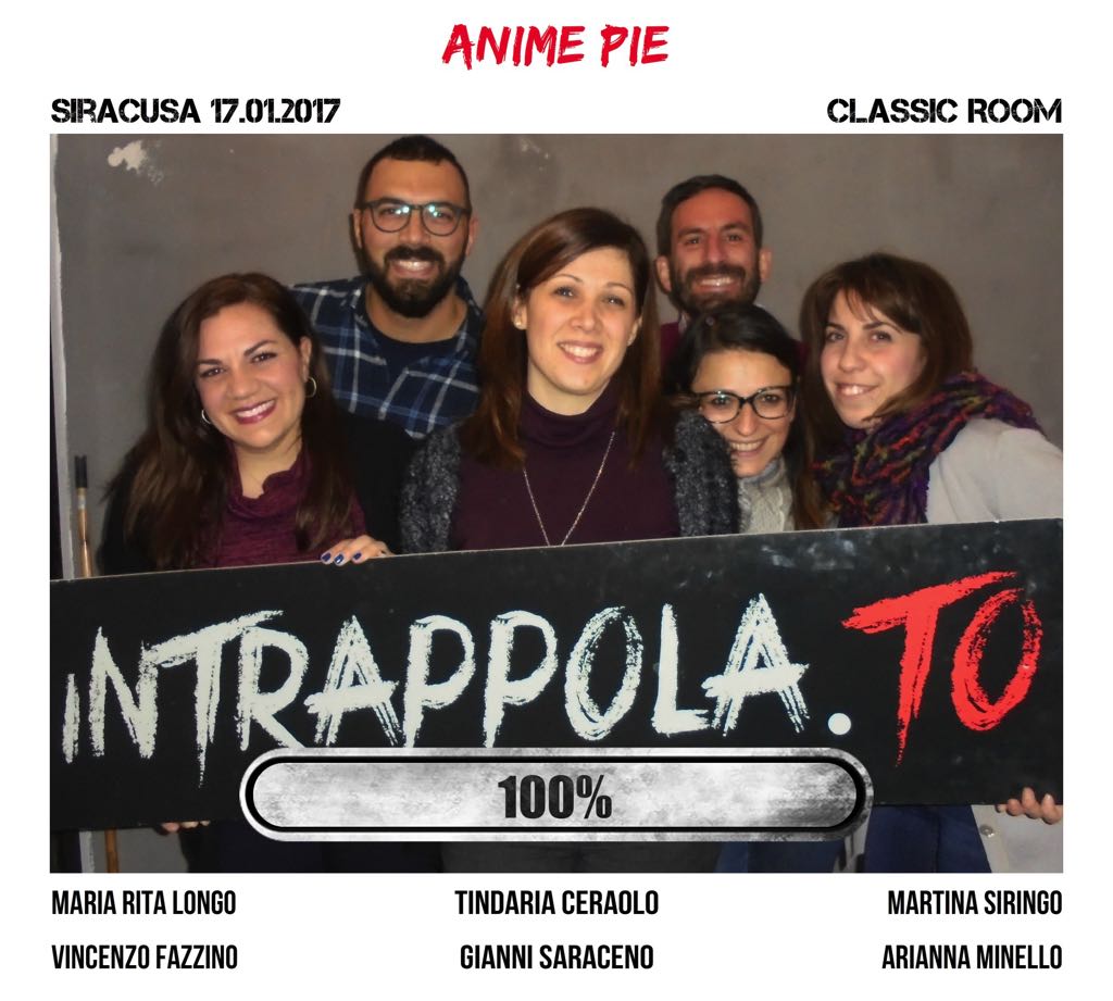 Il gruppo Anime pie è fuggito dalla nostra escape room Classic Room