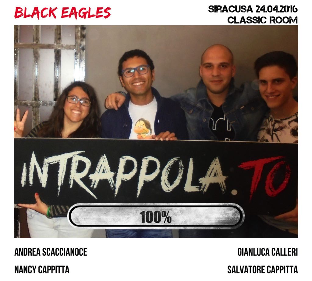 Il gruppo  è fuggito dalla nostra escape room Classic Room