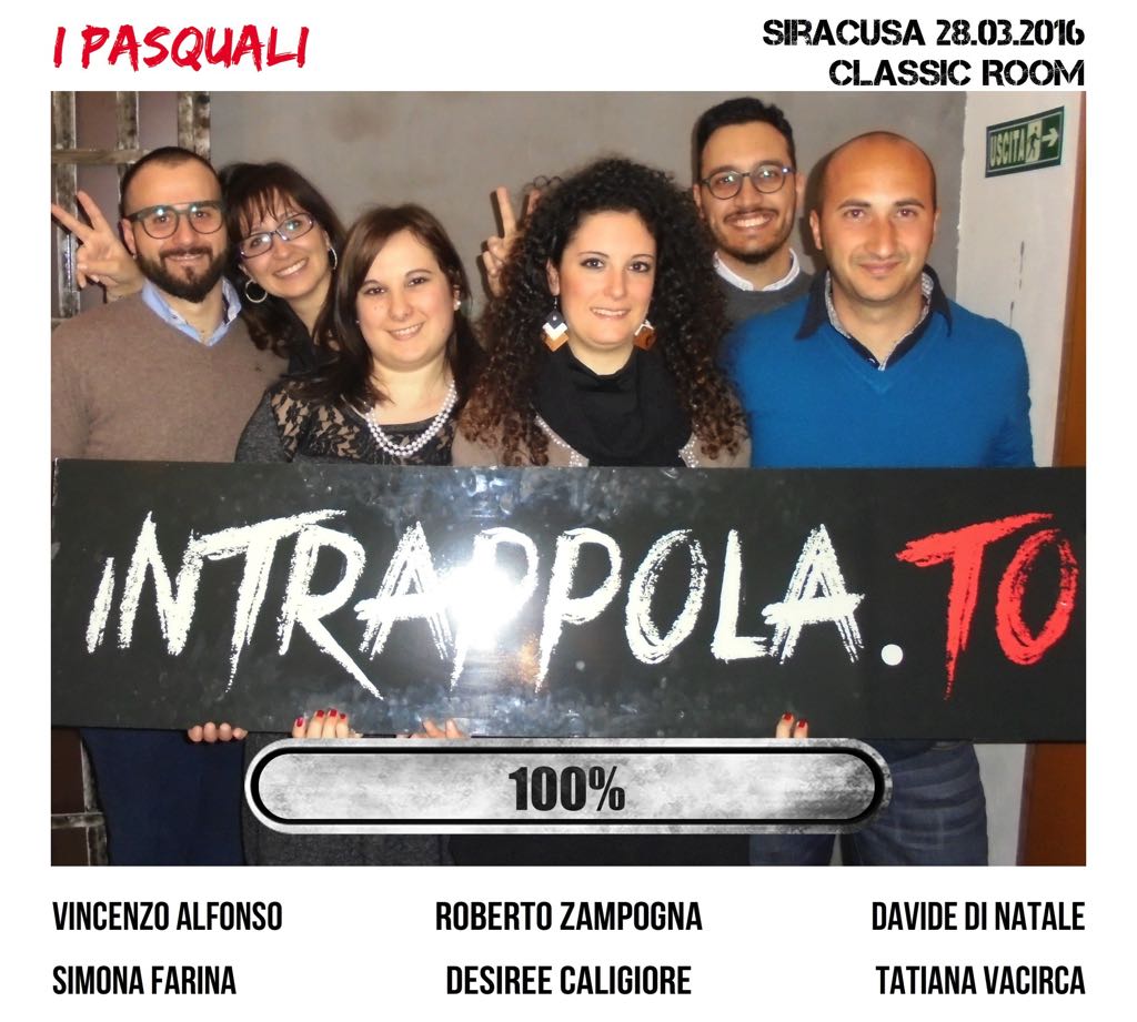 Il gruppo  è fuggito dalla nostra escape room Classic Room