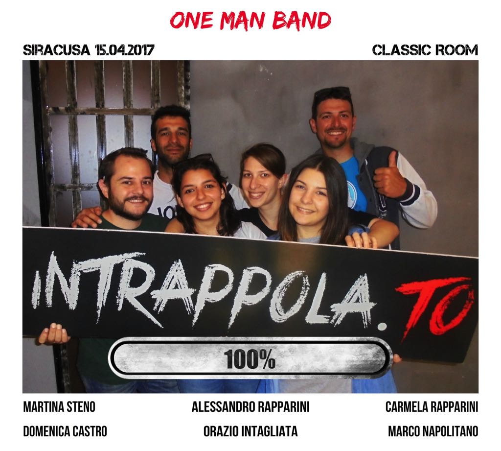Il gruppo one man band è fuggito dalla nostra escape room Classic Room