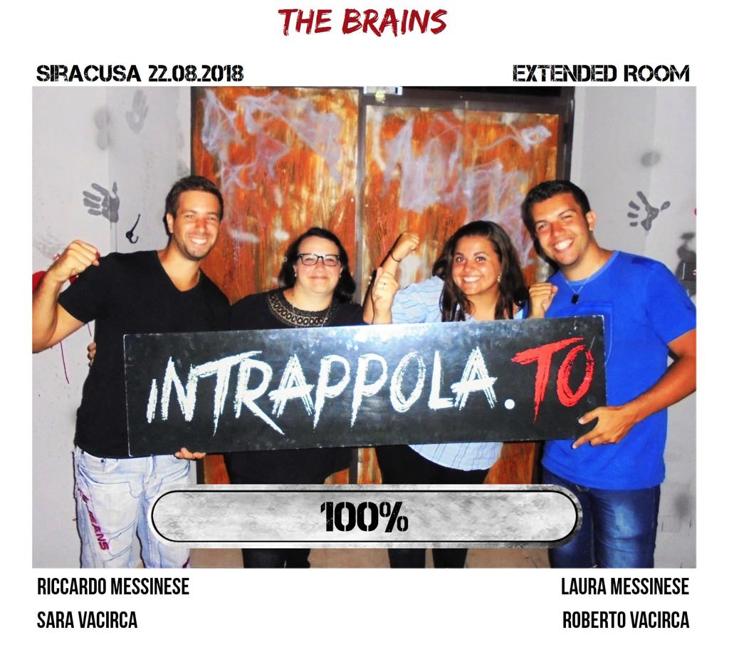 Il gruppo the brains è fuggito dalla nostra escape room Extended Room