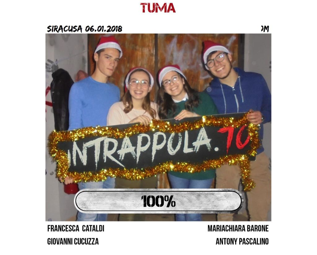 Il gruppo tuma è fuggito dalla nostra escape room Extended Room