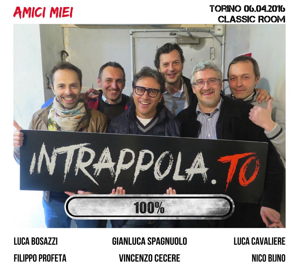 Il gruppo Amici miei è fuggito dalla nostra escape room Classic Room