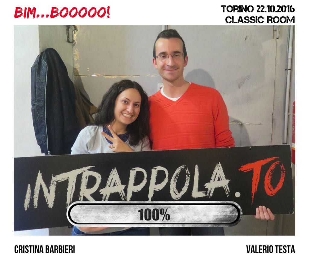 Il gruppo Bim...booooo! è fuggito dalla nostra escape room Classic Room