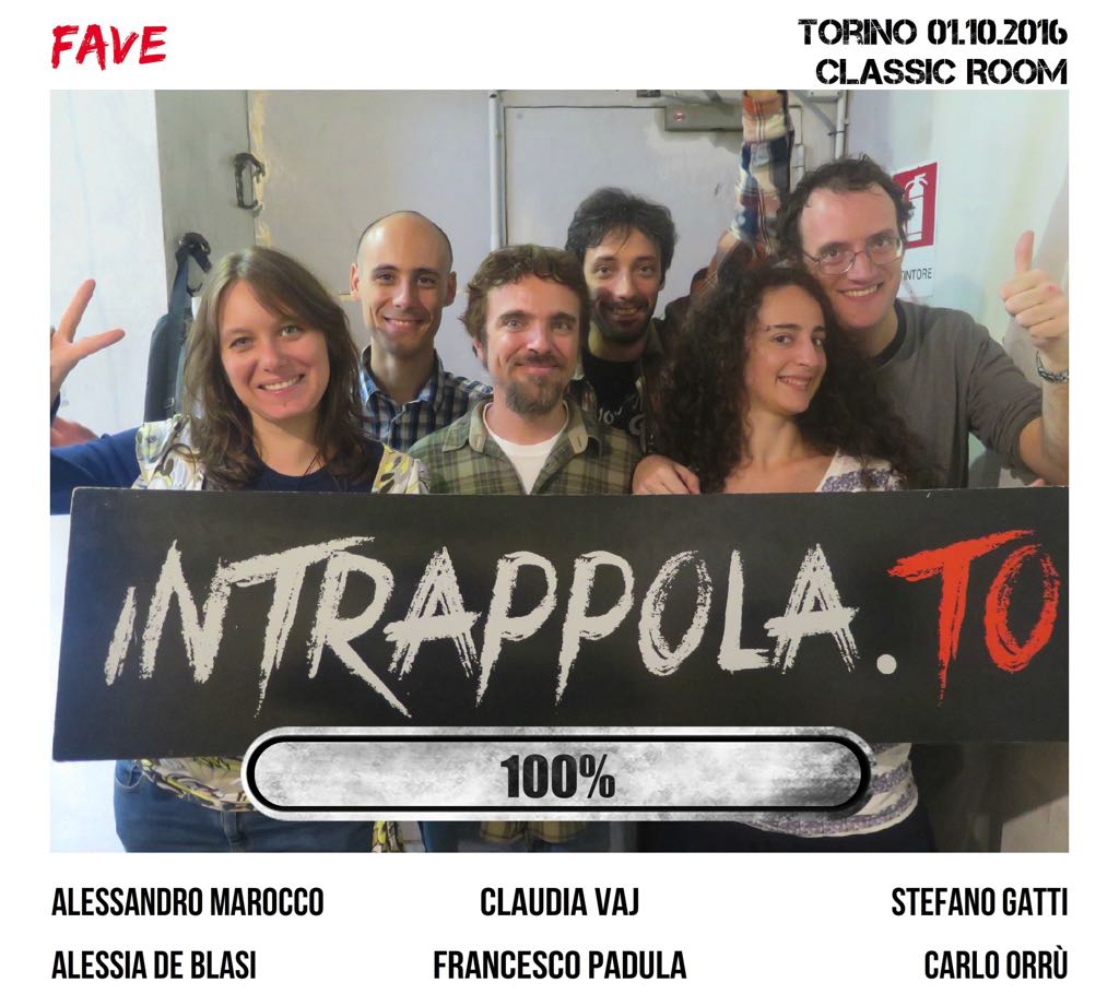Il gruppo FAVE è fuggito dalla nostra escape room Classic Room