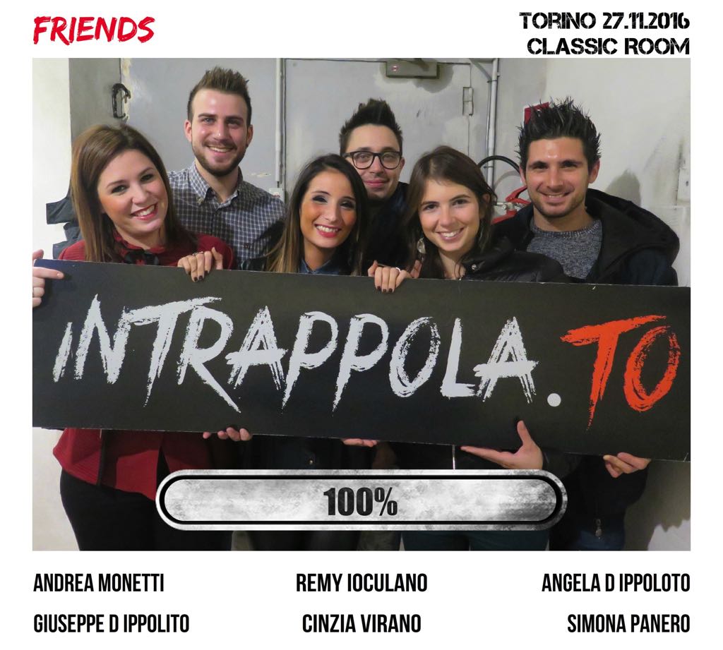 Il gruppo Friends è fuggito dalla nostra escape room Classic Room