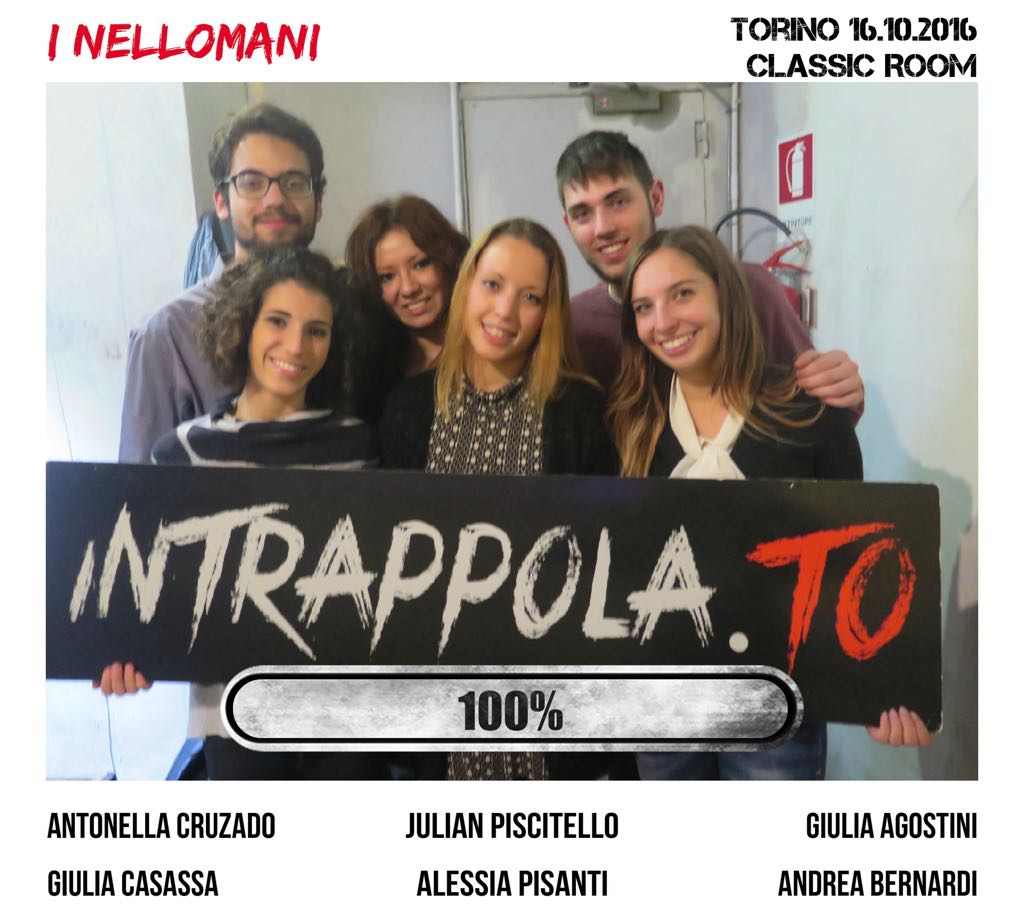Il gruppo I Nellomani è fuggito dalla nostra escape room Classic Room