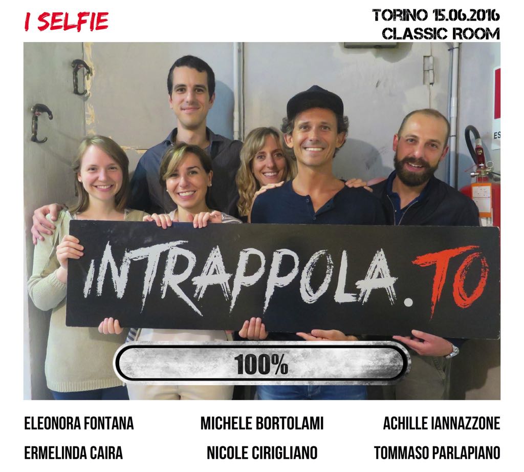 Il gruppo I selfie è fuggito dalla nostra escape room Classic Room