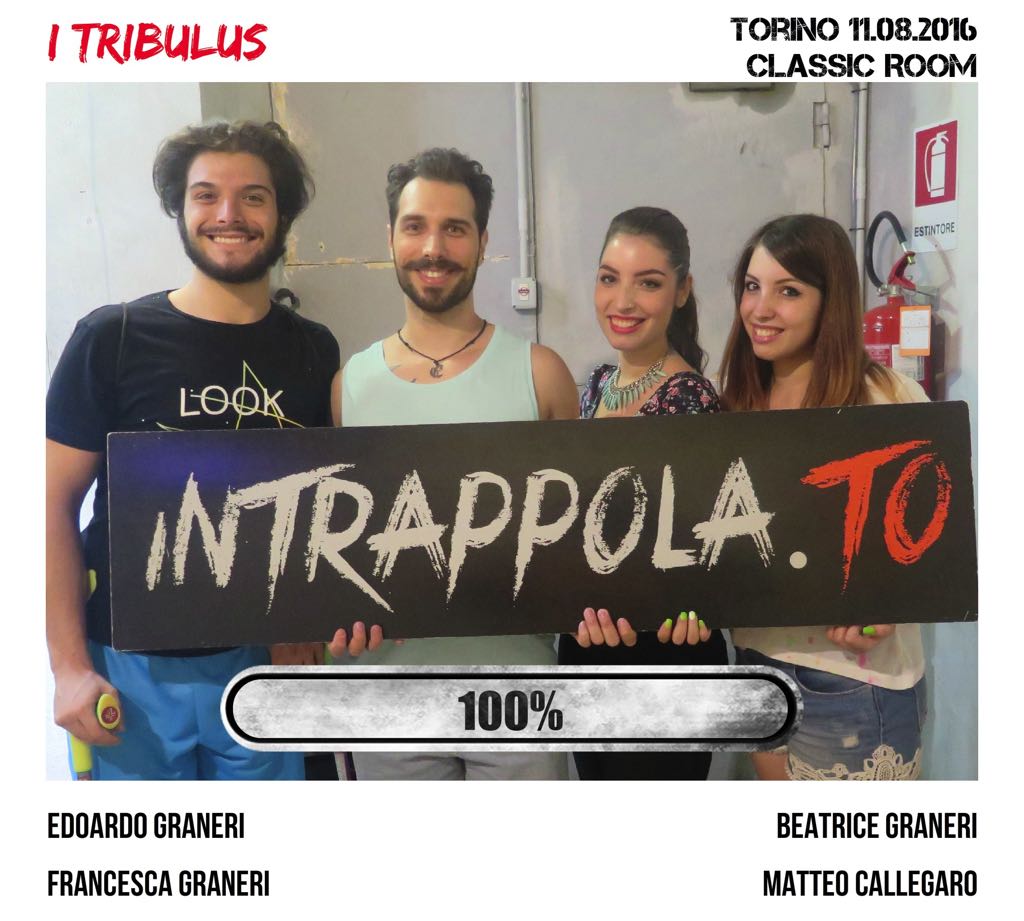 Il gruppo I tribulus è fuggito dalla nostra escape room Classic Room