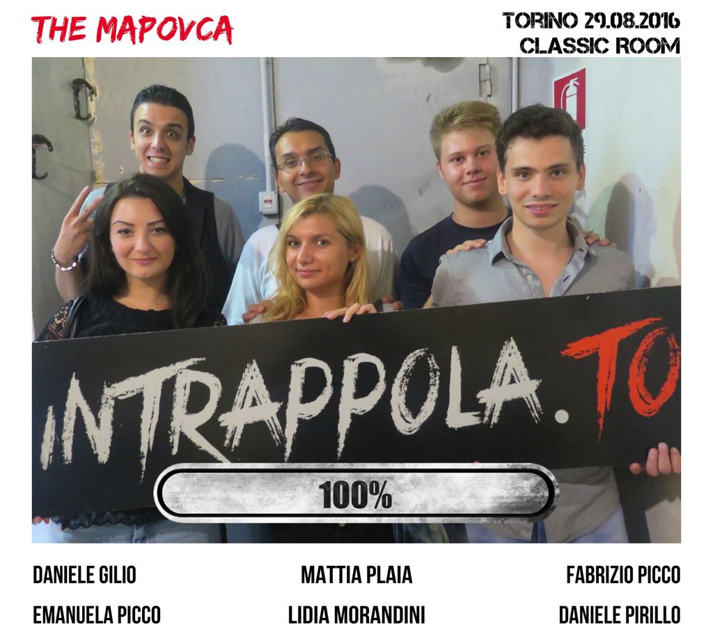 Il gruppo The MaPovca è fuggito dalla nostra escape room Classic Room