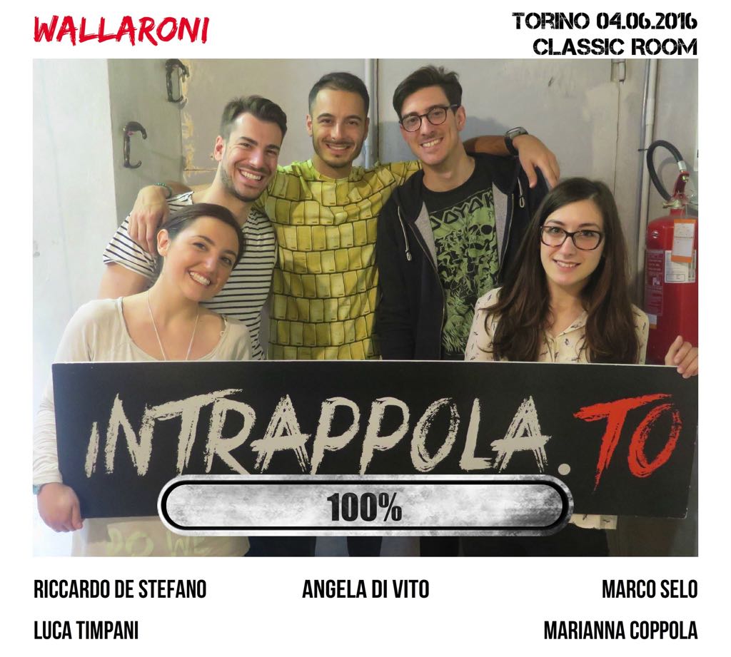 Il gruppo Wallaroni  è fuggito dalla nostra escape room Classic Room