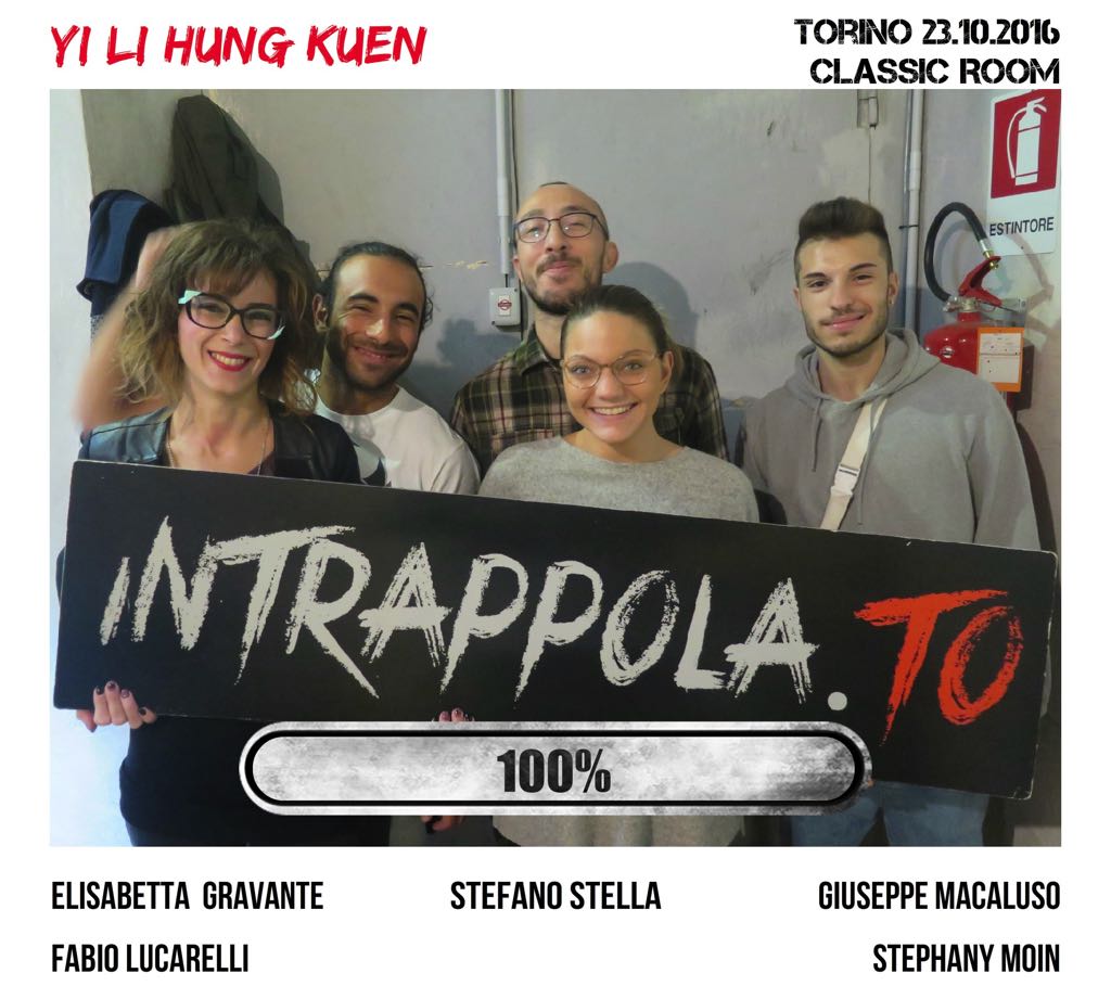 Il gruppo Yi Li Hung Kuen è fuggito dalla nostra escape room Classic Room