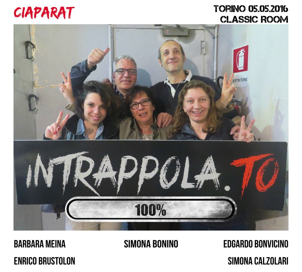 Il gruppo ciaparat è fuggito dalla nostra escape room Classic Room
