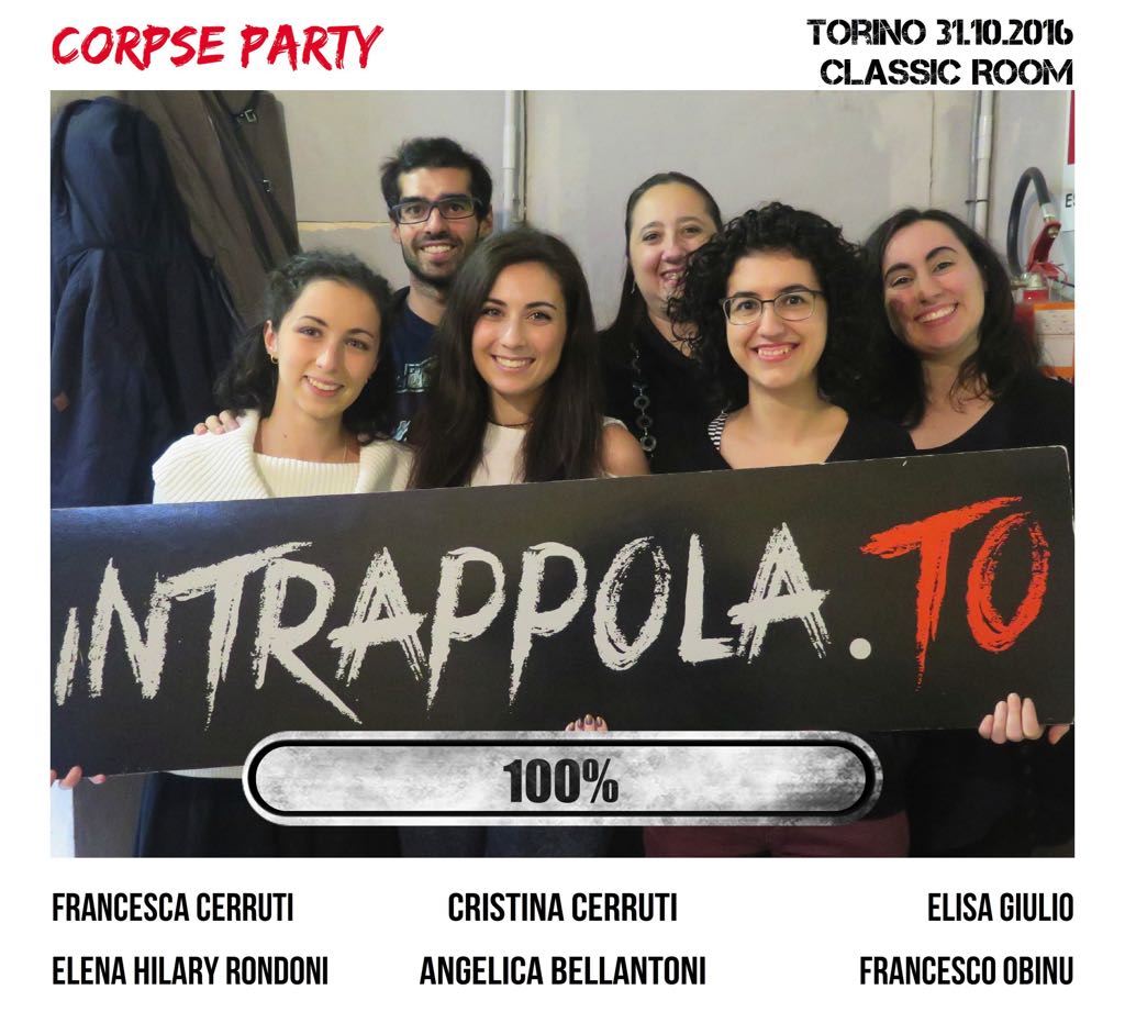 Il gruppo corpse party è fuggito dalla nostra escape room Classic Room