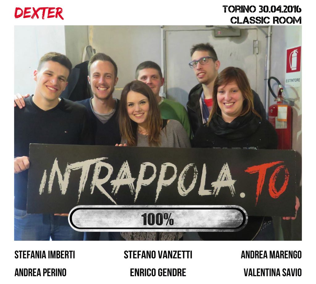 Il gruppo  è fuggito dalla nostra escape room Classic Room