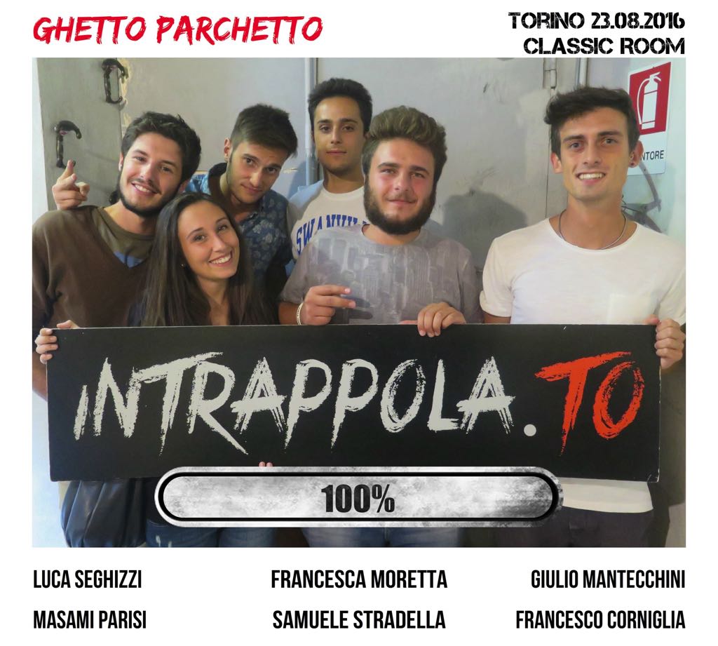 Il gruppo ghetto parchetto è fuggito dalla nostra escape room Classic Room