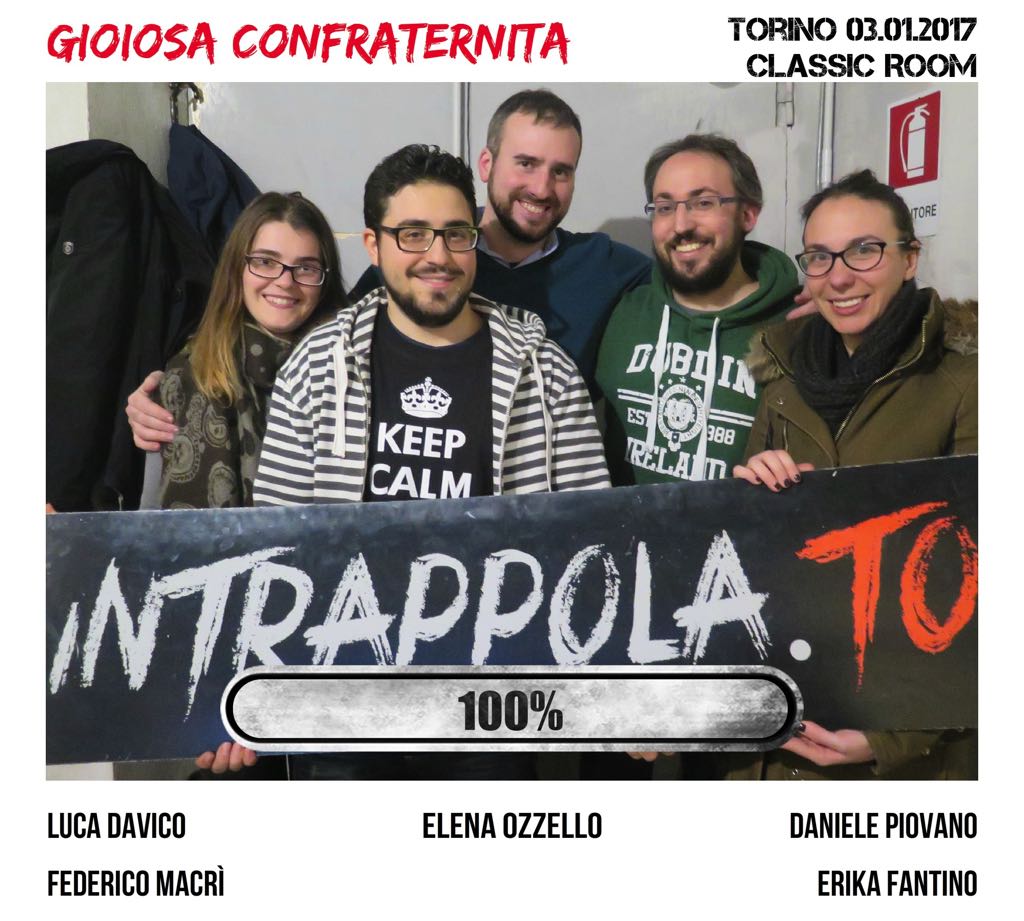 Il gruppo gioiosa confraternita è fuggito dalla nostra escape room Classic Room