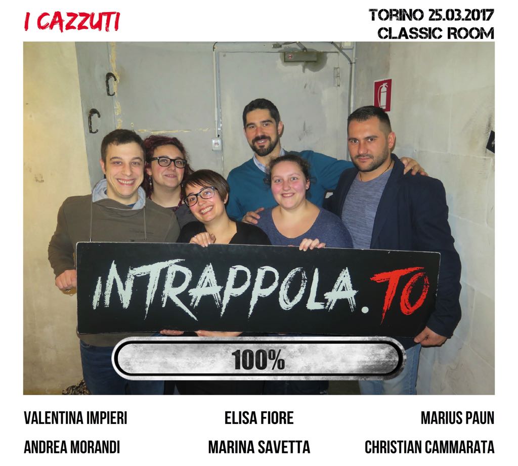 Il gruppo i cazzuti è fuggito dalla nostra escape room Classic Room