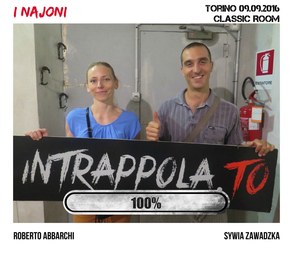 Il gruppo i najoni è fuggito dalla nostra escape room Classic Room