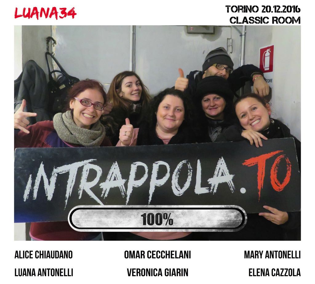 Il gruppo luana34 è fuggito dalla nostra escape room Classic Room