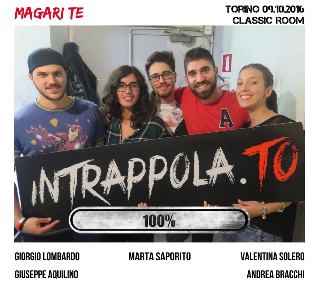 Il gruppo magari te è fuggito dalla nostra escape room Classic Room