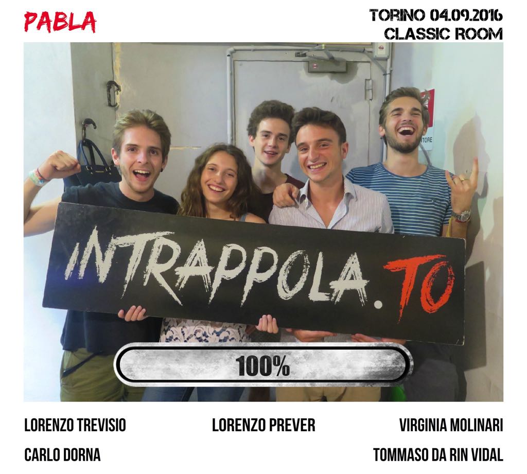 Il gruppo pabla è fuggito dalla nostra escape room Classic Room