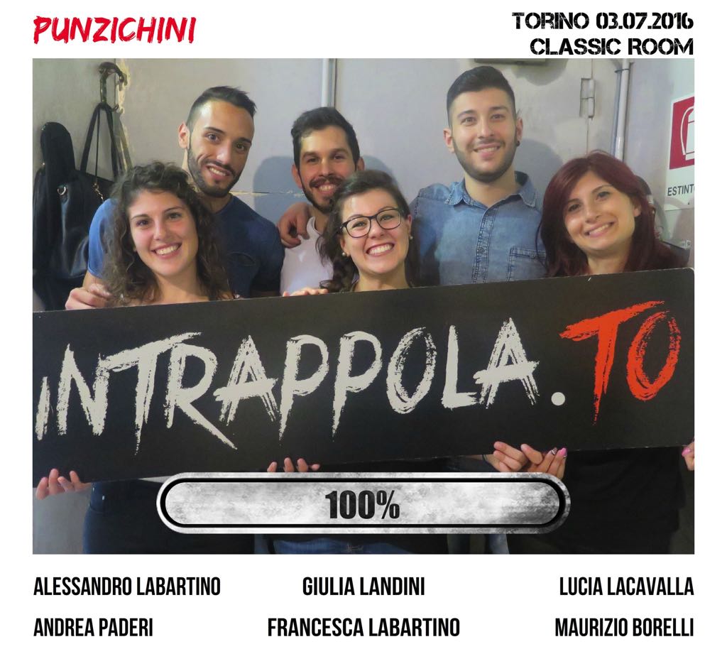 Il gruppo punzichini è fuggito dalla nostra escape room Classic Room