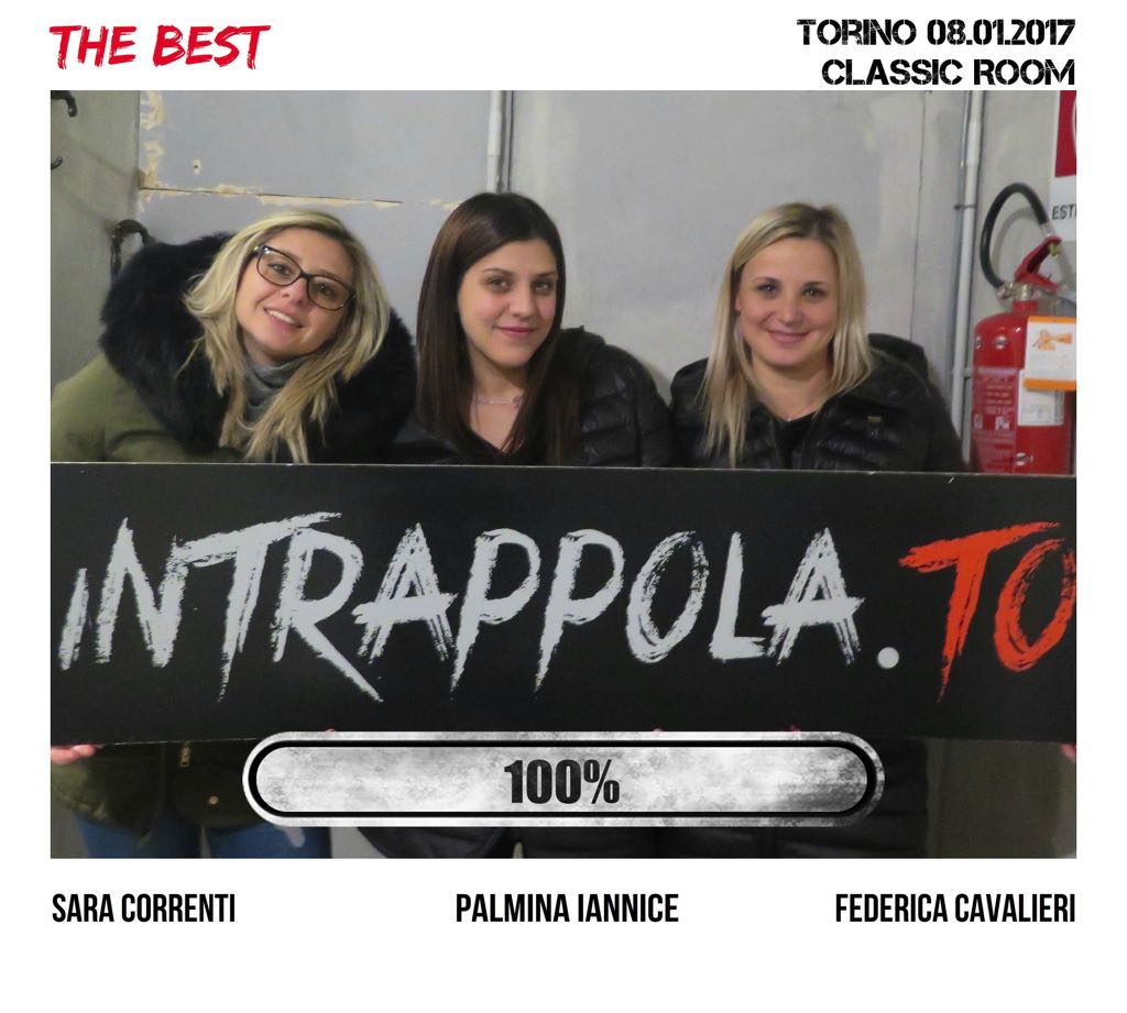 Il gruppo the best è fuggito dalla nostra escape room Classic Room