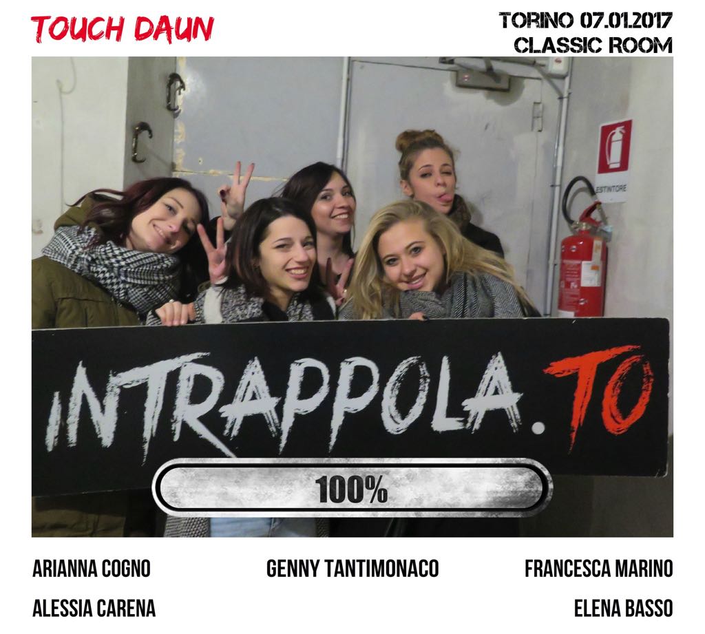 Il gruppo touch daun è fuggito dalla nostra escape room Classic Room