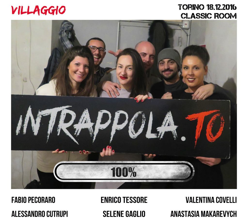 Il gruppo villaggio è fuggito dalla nostra escape room Classic Room