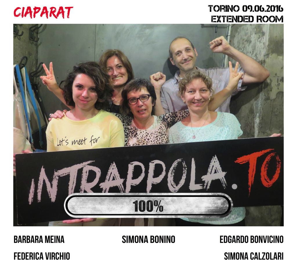 Il gruppo CIAPARAT è fuggito dalla nostra escape room Extended Room