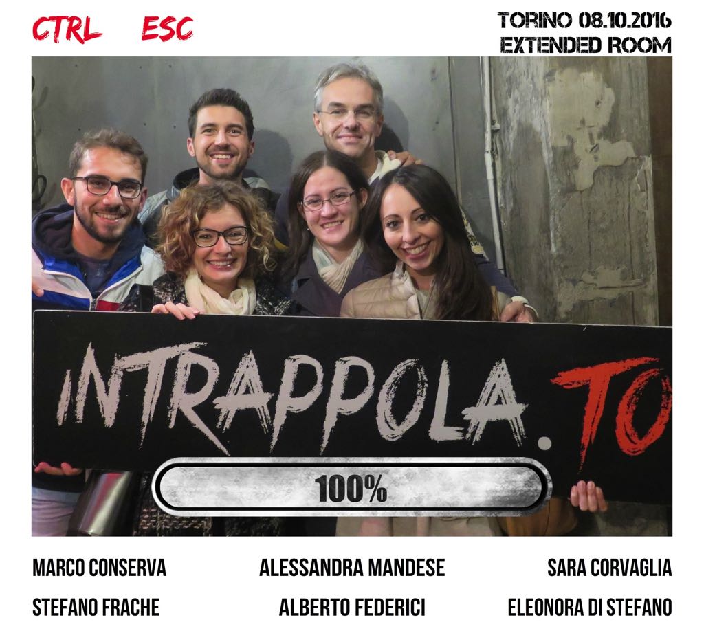 Il gruppo CTRL + ESC è fuggito dalla nostra escape room Extended Room