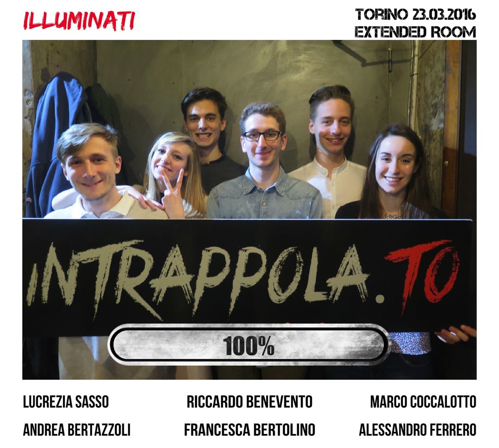 Il gruppo ILLUMINATI è fuggito dalla nostra escape room Extended Room