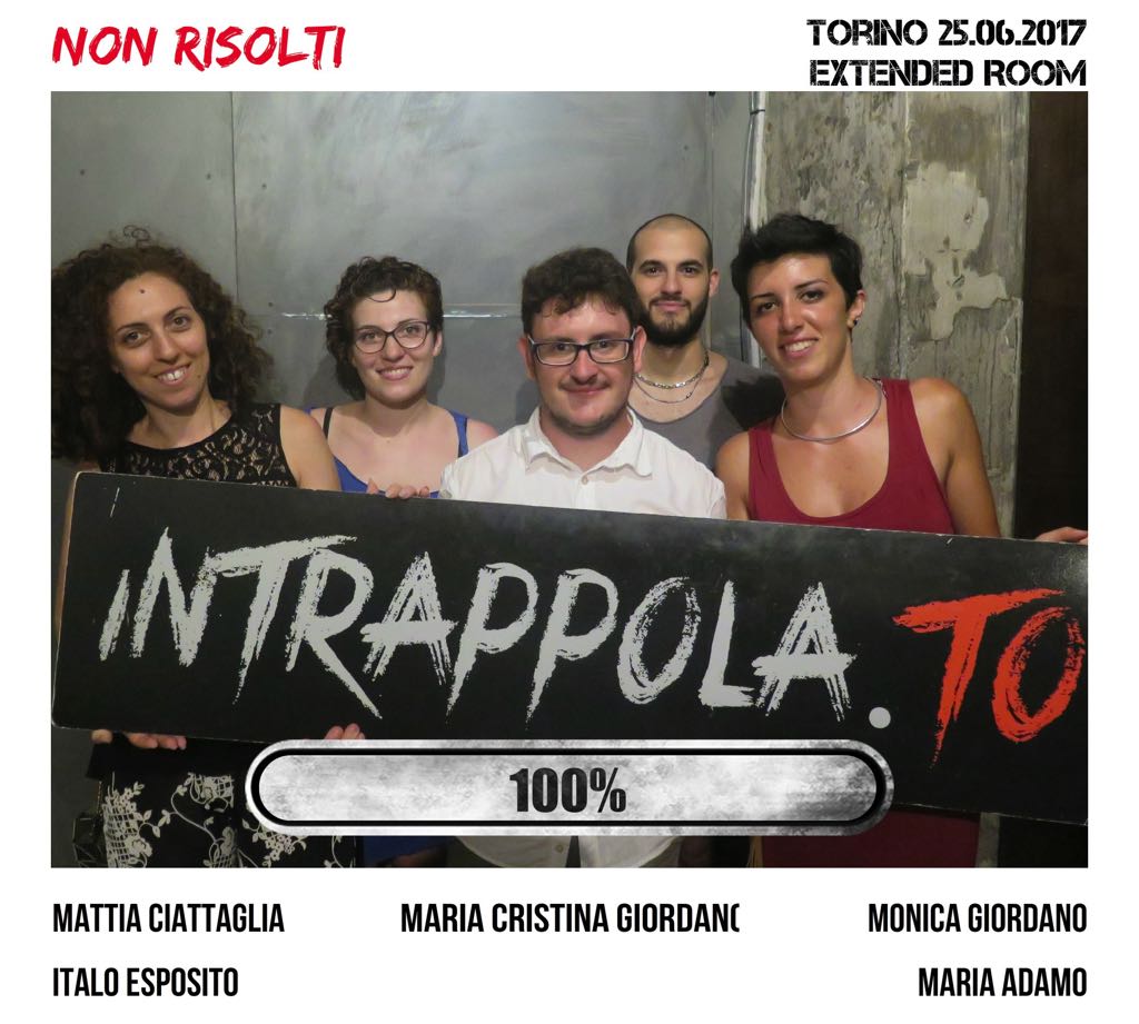 Il gruppo Non risolti è fuggito dalla nostra escape room Extended Room