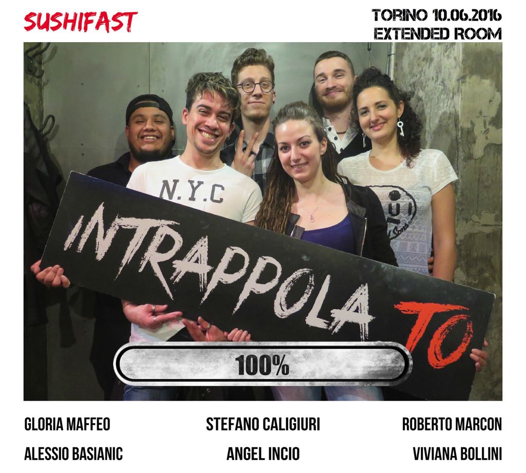 Il gruppo Sushifast è fuggito dalla nostra escape room Extended Room
