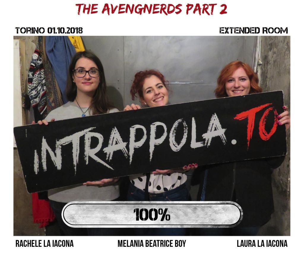 Il gruppo The avengnerds part 2 è fuggito dalla nostra escape room Extended Room