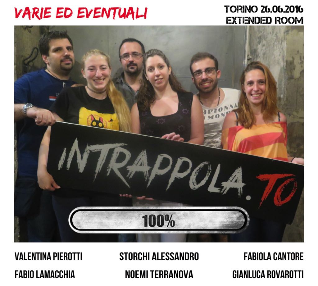 Il gruppo Varie ed eventuali è fuggito dalla nostra escape room Extended Room