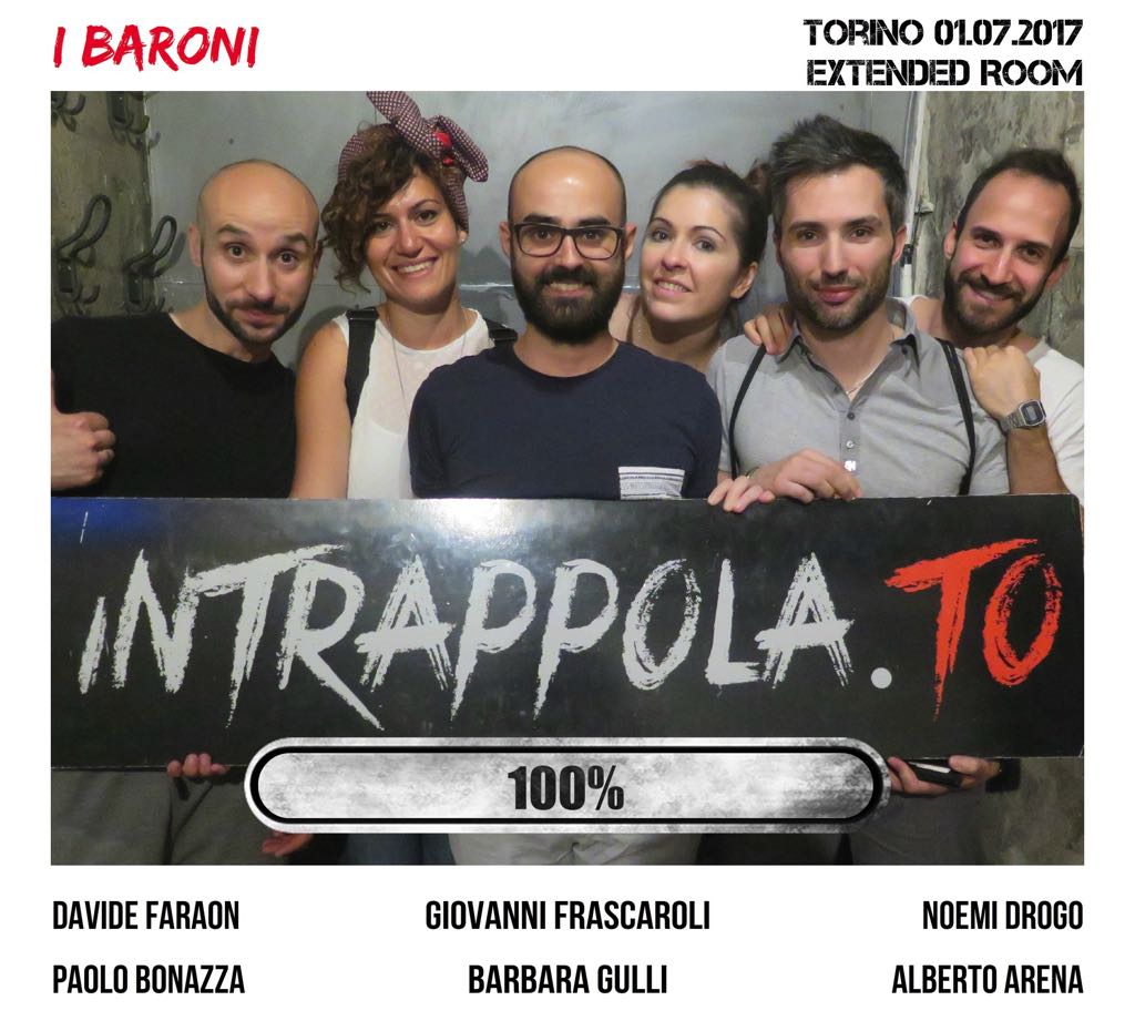 Il gruppo i baroni è fuggito dalla nostra escape room Extended Room