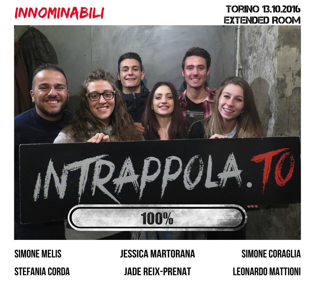 Il gruppo innominabili è fuggito dalla nostra escape room Extended Room