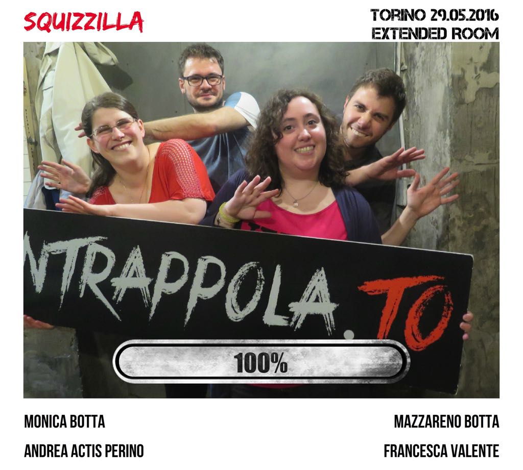 Il gruppo squizzilla è fuggito dalla nostra escape room Extended Room