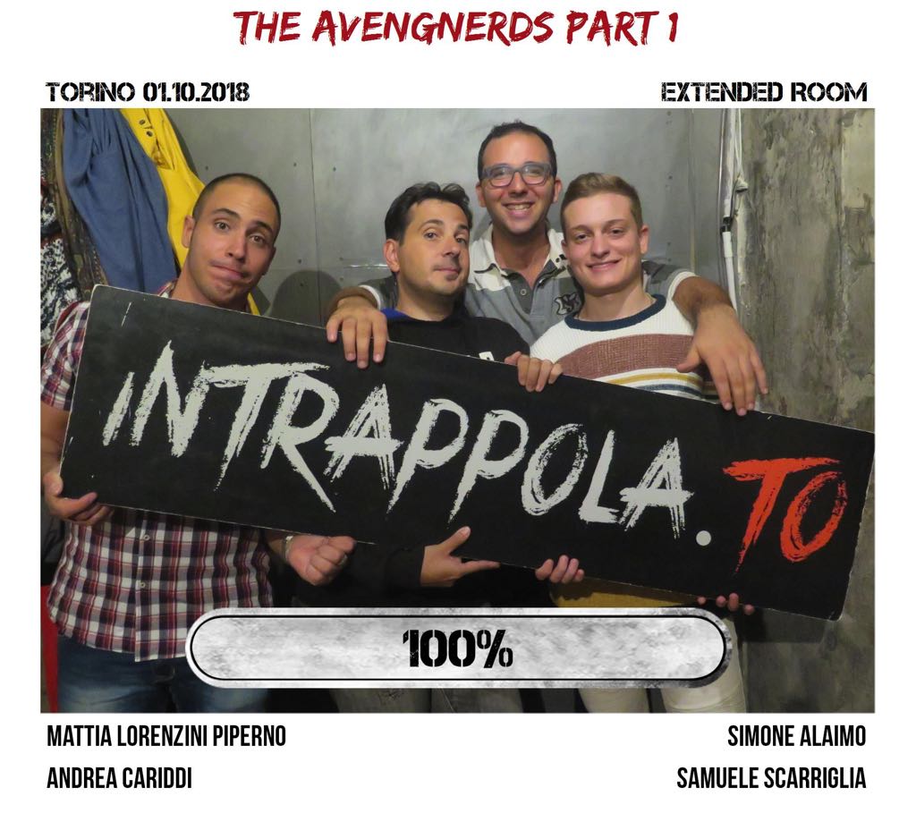 Il gruppo the avengnerds part 1 è fuggito dalla nostra escape room Extended Room