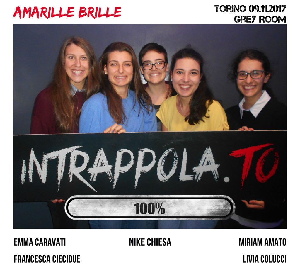 Il gruppo Amarille Brille è fuggito dalla nostra escape room 